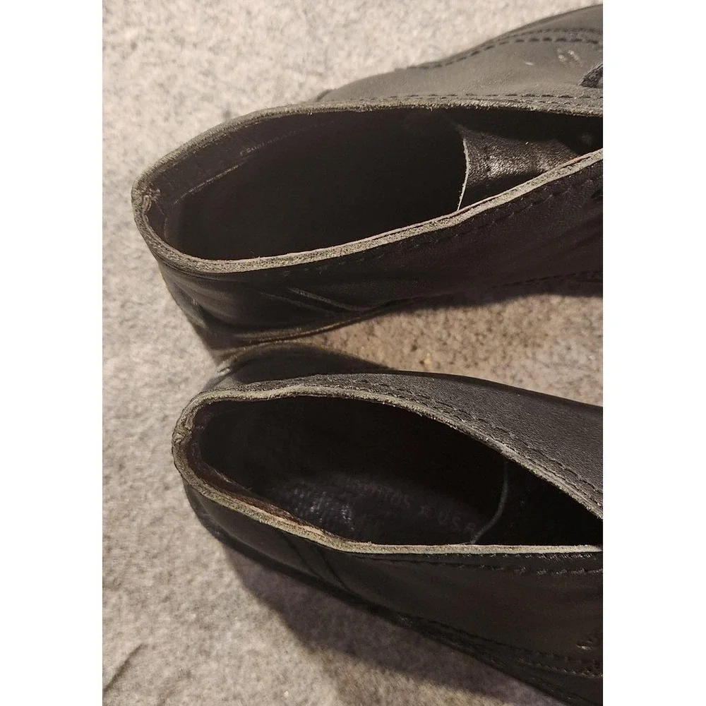John Varvatos Chukka Boots Mens Size 10 Black‎ Leather Lace Up Ankle Dress